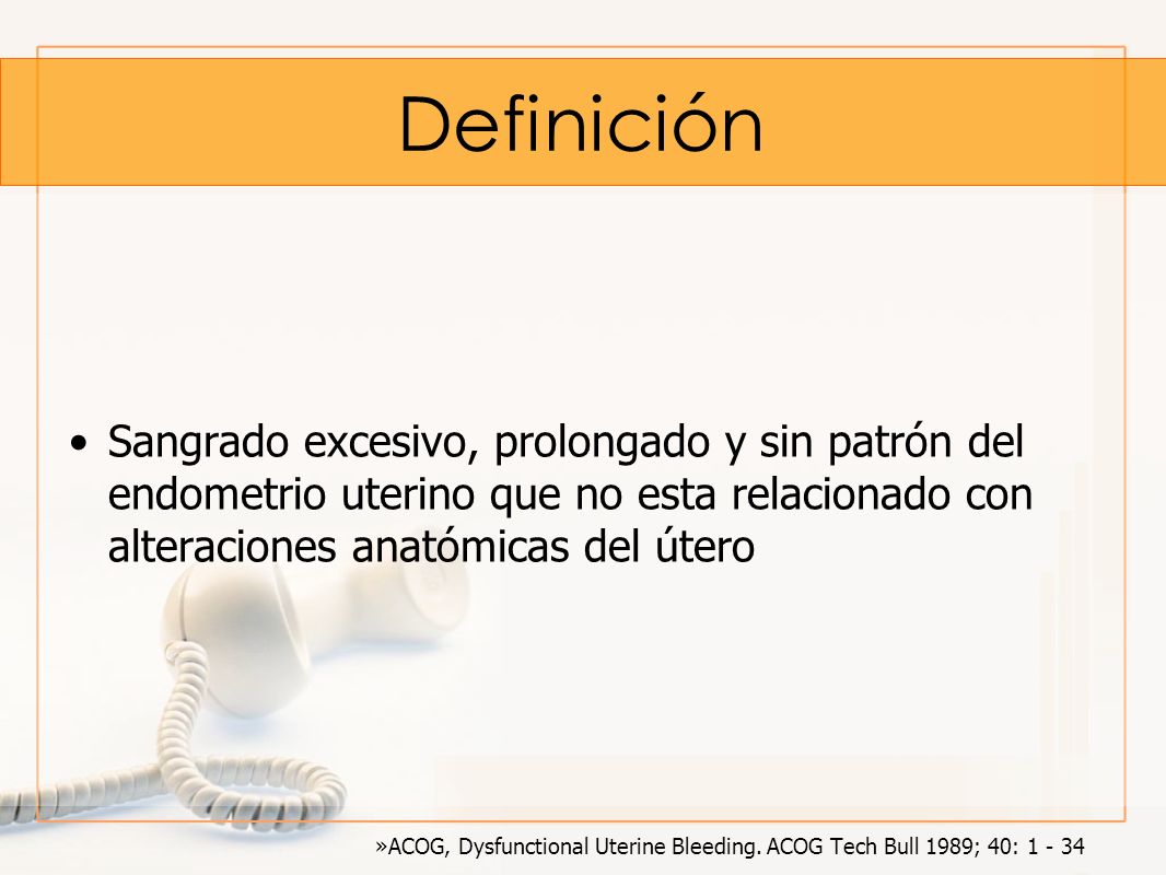 hemorragia uterina disfuncional